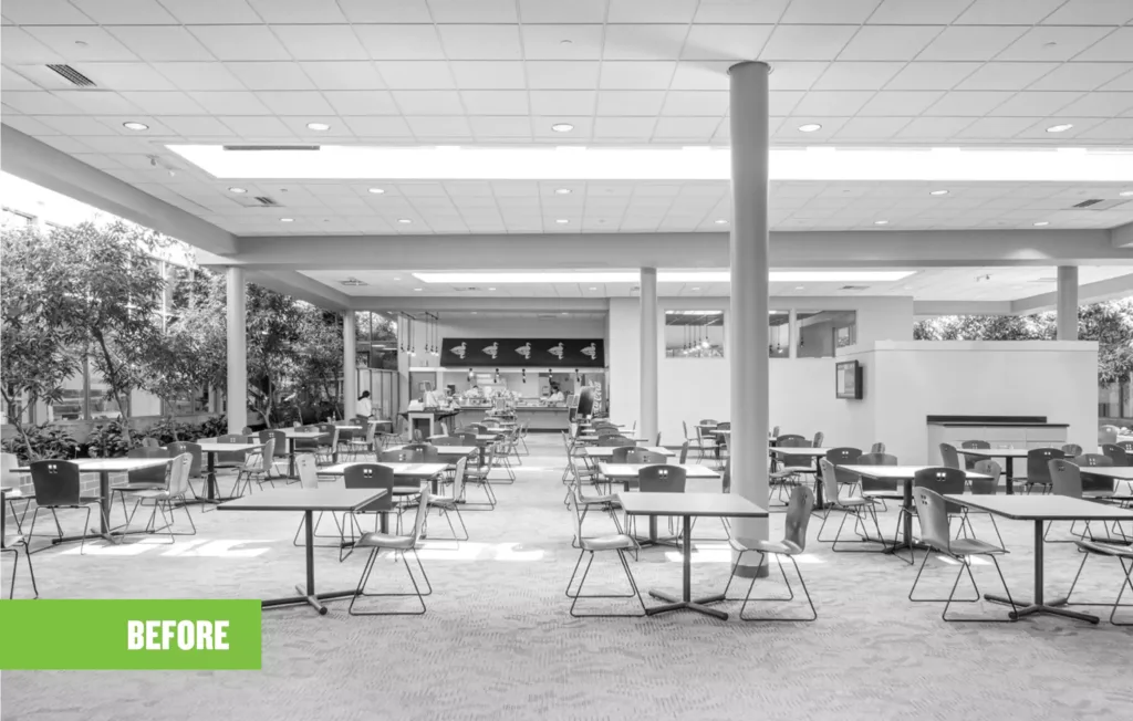 Before remodel cafeteria 117 Kendrick Street