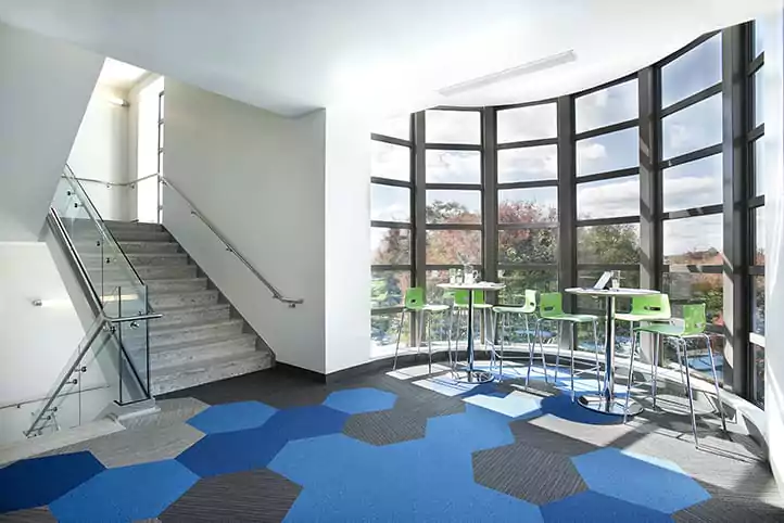 stairs and window inside at 784 Memorial Drive