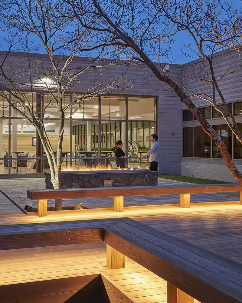 Outside sitting area at 117 Kendrick Street