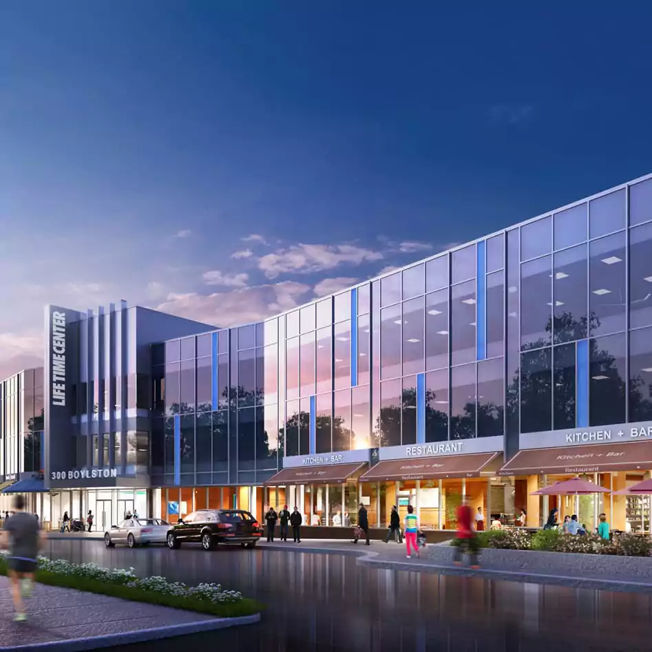 Renderings of Life Time Center