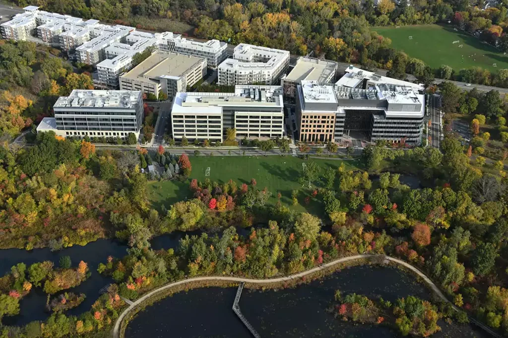 Sky view of Cambridge Discovery Park